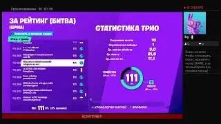 Стрим по Fortnite PS4
