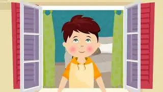 Halloween cartoon story template 