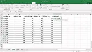 MS Excel Average Formula: Filipino- Tagalog
