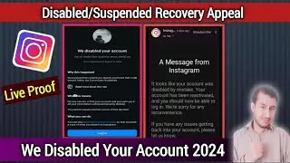 How to get back Instagram Disabled Account | We Disabled Your Account Instagram | Instagram Disabled