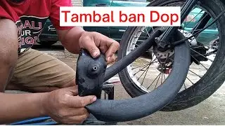 Cara Tambal Ban Bagian Dop pakai tambal elektrik listrik