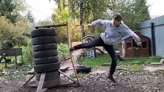 Удары ногами 2. Йоко-гери.