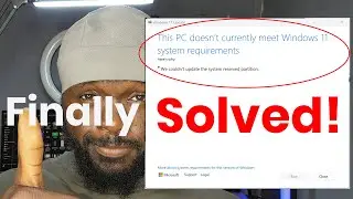 SOLVED!- Can't Update Windows 11 Because  We couldn't update the system reserved partition