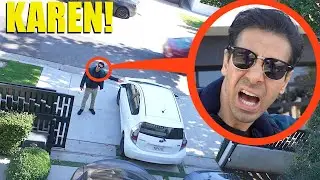 crazy Karen Neighbour snaps at us for parking on our own driveway