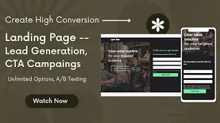 Start Growing Your Sales & Leads | Create Professional Landing Page | Landing Page Builder Plugin