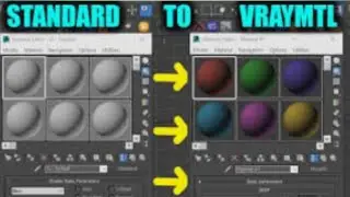 How to change standard material to vray material | 3dsmax | tamil | 3d inspiration