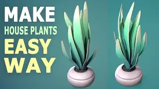 Making a simple stylized house plant with Autodesk Maya 2024 and Substance 3D Painter