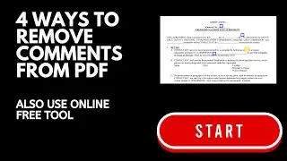 4 Ways to Remove All Comments from PDF (Also Use Online Free Tool)