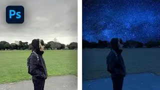 CAMBIAR EL CIELO en PHOTOSHOP 2021 en un 1 CLICK🅿️Curso Photoshop🅿️