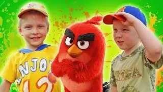 Прогулка по парку с ANGRY BIRDS. ИГРАЕМ В ЗЛЫХ ПТИЧЕК