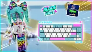 Blade Ball Keyboard ASMR with *New* ONI KATANAS