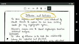 Network Security and Cryptography: Confusion and Diffusion