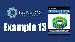 Solving Autocad Mechanical Example 13  Step-by-step Guide! (Offsetting)  For Beginners