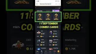Hamster Kombat Daily Combo Today | Daily Combo | 11 September Daily Combo Hamster Kombat Today
