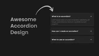 Awesome Accordion Design using HTML, CSS & JavaScript