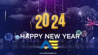 Happy new year 2024 After effects free template | Happy new year 2024 | new year 2024