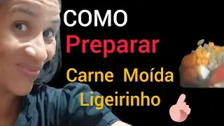 COMO FAZER CARNE MOÍDA COM O BRÓCOLIS.  HOW TO MAKE GROUND MEAT WITH BROCCOLI