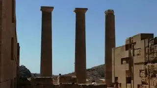 Acropole de Lindos en Grèce ce 03/09/21.