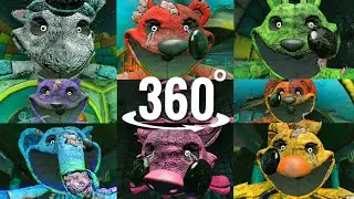 Poppy Playtime Chapter 3: All Catnap + Smiling Critters Jumpscares (360° Video)