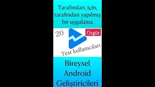 Kapalı Test için 20 Test Görevlisi nasıl edinilir. #kısalar #androidgeliştirici #googleplay