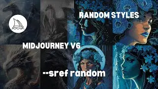 Random Styles in Midjourney V6 Using --sref random. A Quick Guide to Artistic Exploration.