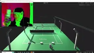 A.I Kontrol Game Tennis dengan tangan - C# Python & Unity