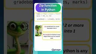 What does the Zip function do in python ? | Learn Python