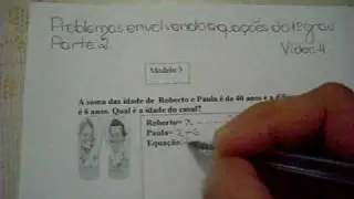 Equação do 1º grau  4º parte   Prof Maurício