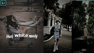 Cara mengedit black white moody Lightroom mobile,@XXREZA||TUTORIAL