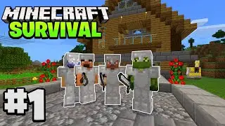 A NEW MULTIPLAYER WORLD in Minecraft Survival! (Episode 1)