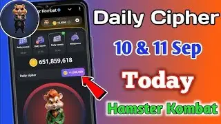 10 September Hamster Kombat daily cipher code today || 1M coin claim