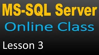 SQL Server Online Class 3 - SQL statements.