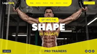 Complete GYM Website using HTML and CSS | Create Gym Website in HTML CSS