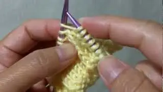 How to knit Kfb aka K1 f&b - Increasing 1 stitch