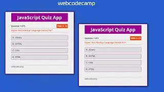 Javascript quiz app