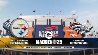 Steelers vs Broncos Week 2 Simulation (Madden 25 PS5)