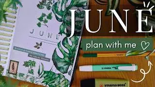 Plan With Me June 2026 🍃 Cozy Green Bullet Journal Setup