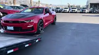 Getting the 2024 Camaro SS/1LE for transport,. YES, WRONG car trailer for it 😩