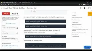 Google Cloud Pub/Sub: Qwik Start - Command Line