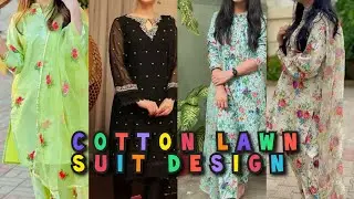Cotton Lawn suit design | girls lawn suit design