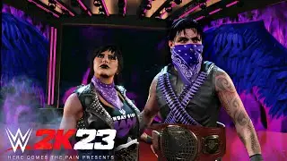 RHEA RIPLEY AND DIRTY DOMINIK FULL ENTRANCE | THE JUDGEMENT DAY | WWE2K24 CONCEPT | WWE2K23 MODS
