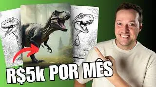 Lucre Criando Livros de Colorir Usando IA (Tutorial Completo)