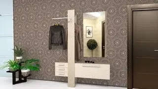 SketchUp  прихожая мини ч 2