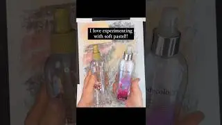 Watch this cool alcohol technique with pastel! #pastelartist #pastelpainting