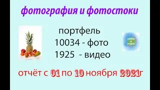 Photostocks and Photobanks. Sale of photos on photo stocks from 01 to 10 November 2021.