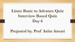 Linux Quiz Day 6