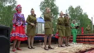 Песни Победы звучали во дворе для ветерана войны Азгарии Шакировой.