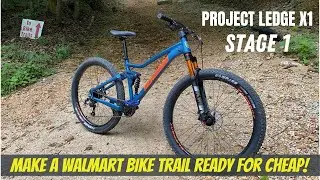 Making a Walmart Bike Trail Capable for Cheap - Mongoose Ledge X1 Upgrades - KevCentral Project Bike