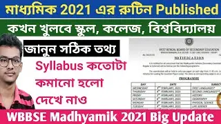 Madhyamik & HS 2021 Exam Date | HS 2020 Exam date | Madhyamik2021 Syllabus | School , College Reopen