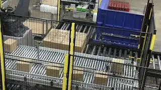 Slip Sheet, Bump Turn Conveyor and Row Gripping Palletiser